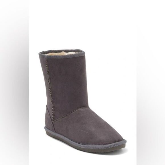 KIDS' EMMERSON FAUX SHEARLING BOOT IN GREY - Picture 1 of 8